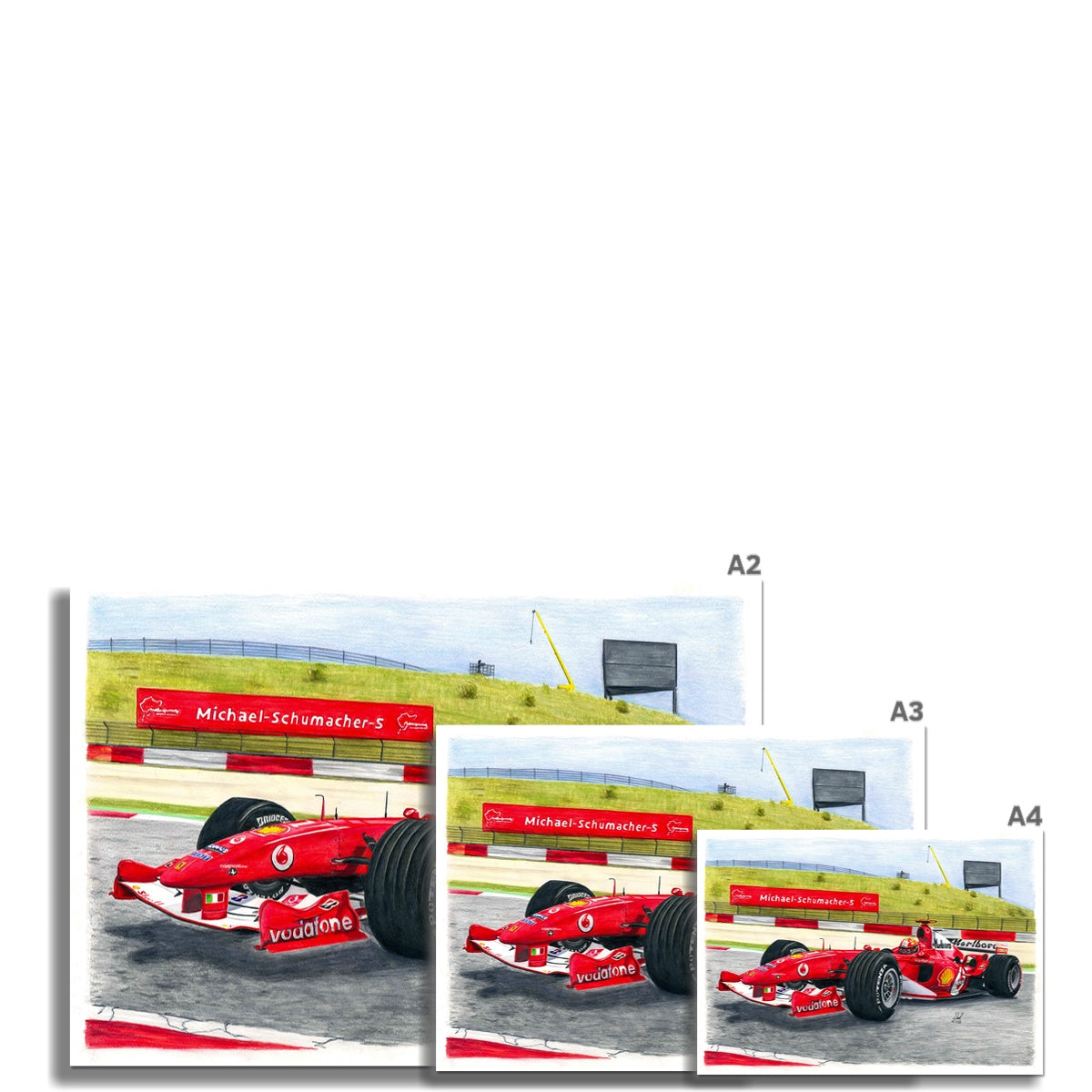 Ferrari F2004 Fine Art Print