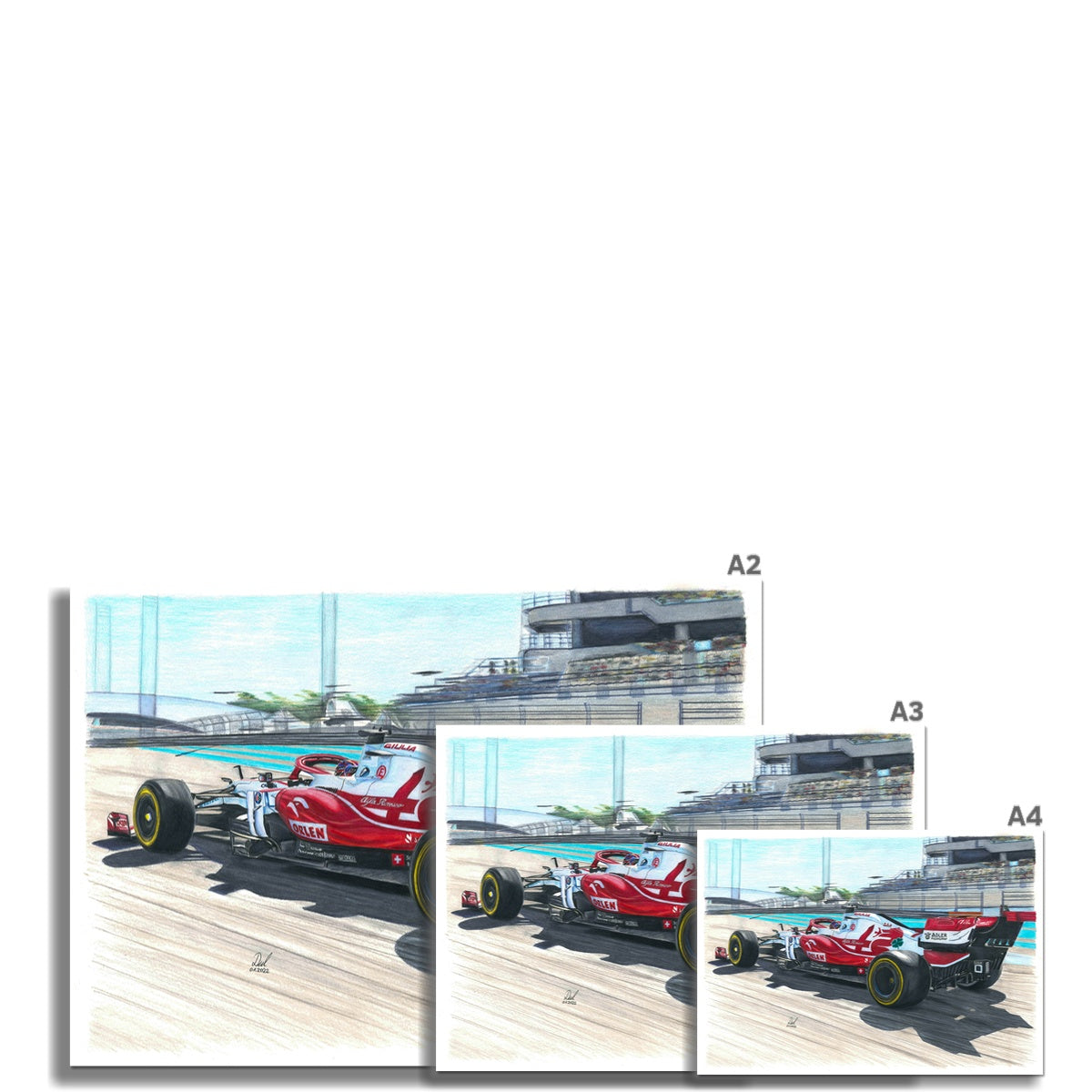 Alfa Romeo F1 2021 - Kimi Räikkönen Fine Art Print