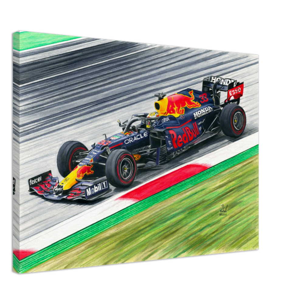 Products Red Bull F1 Racing Car - Max Verstappen 2021 - Canvas