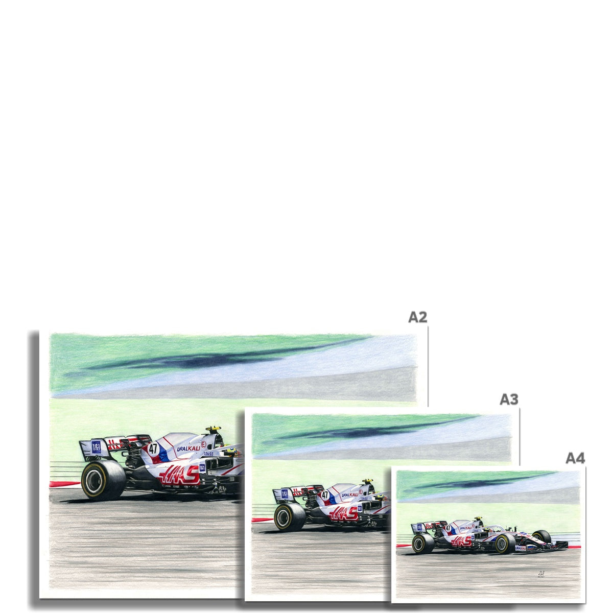 Haas F1 - Mick Schumacher 2021 Fine Art Print