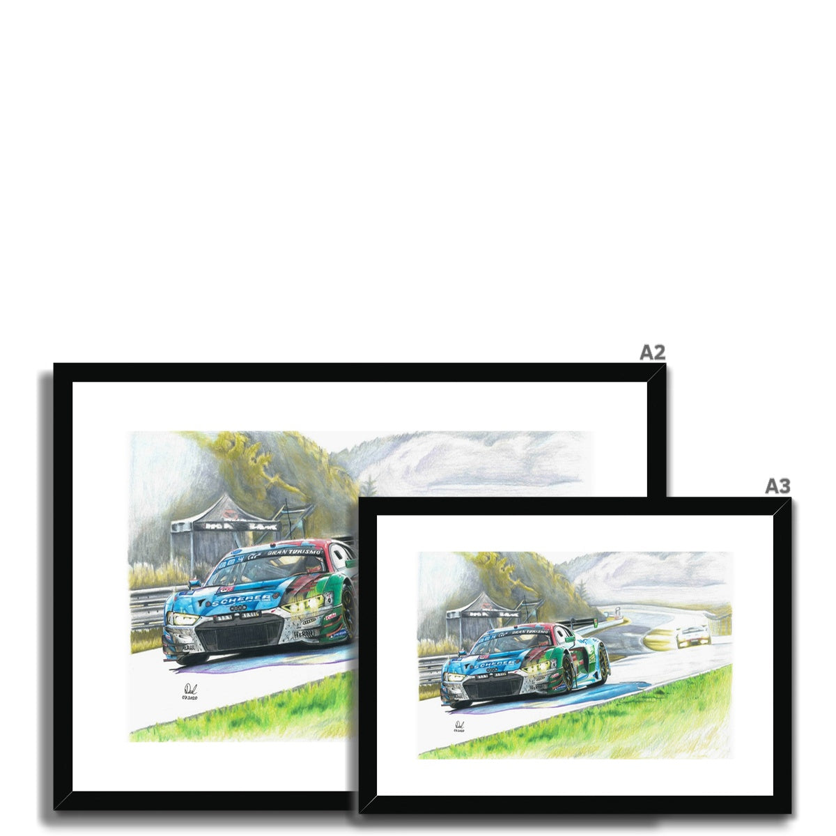 Audi R8 LMS GT3 Framed & Mounted Print