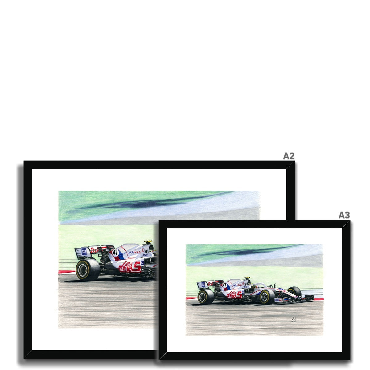 Haas F1 - Mick Schumacher 2021 Framed & Mounted Print