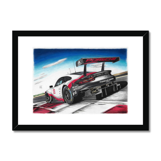 Porsche 911 RSR Framed & Mounted Print