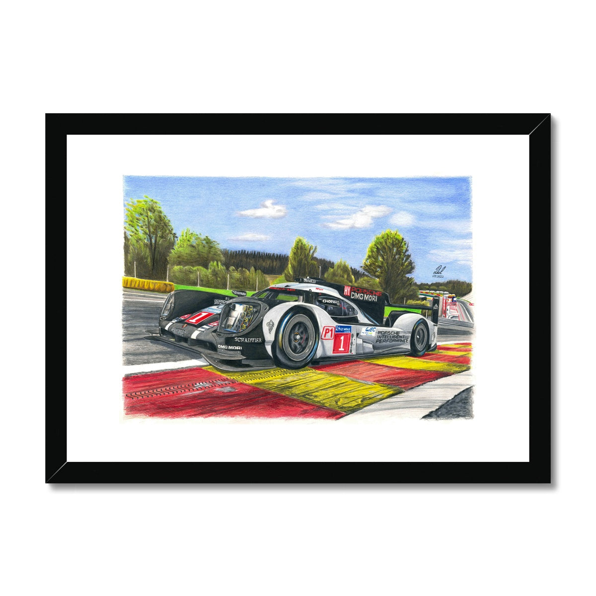 Porsche 919 Hybrid 2016 Framed & Mounted Print