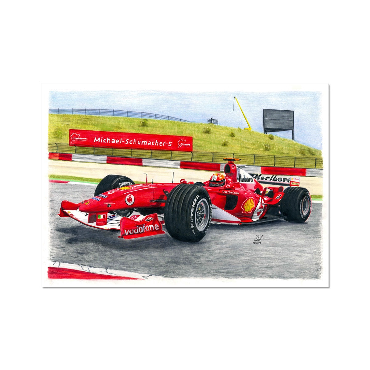 Ferrari F2004 Fine Art Print