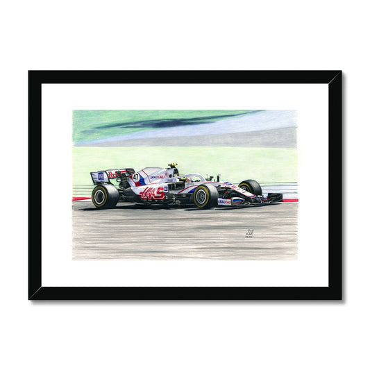 Haas F1 - Mick Schumacher 2021 Framed & Mounted Print