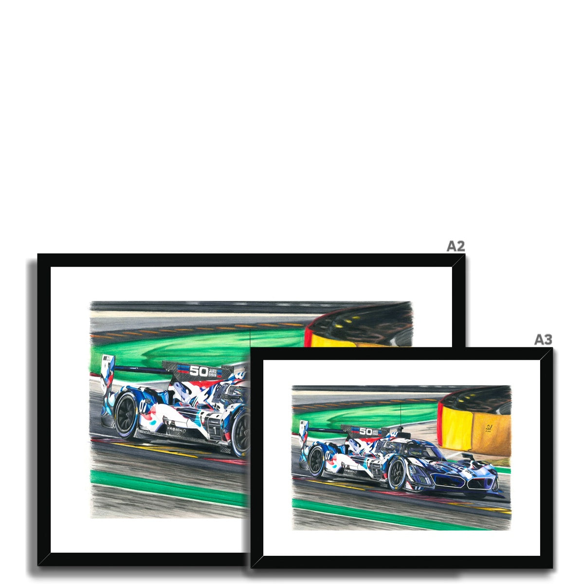 BMW M Hybrid V8 Hypercar Framed & Mounted Print