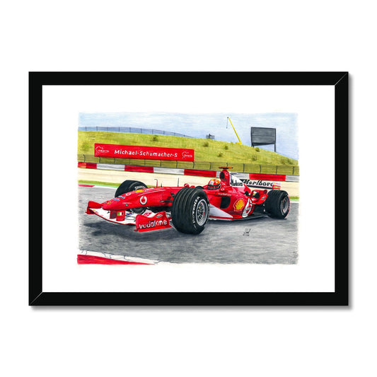 Ferrari F2004 Framed & Mounted Print