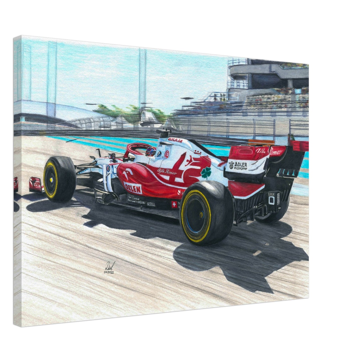 Alfa Romeo F1 2021 Kimi Räikkönen Canvas