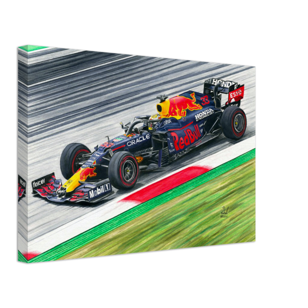 Products Red Bull F1 Racing Car - Max Verstappen 2021 - Canvas