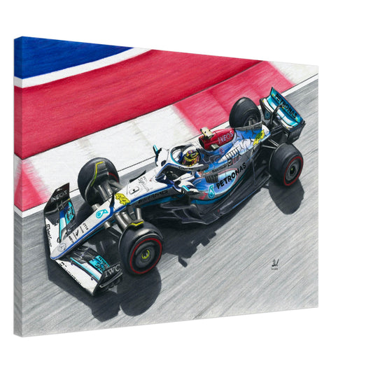 Mercedes AMG Petronas F1 Racing Car - Lewis Hamilton Season 2022 Canvas