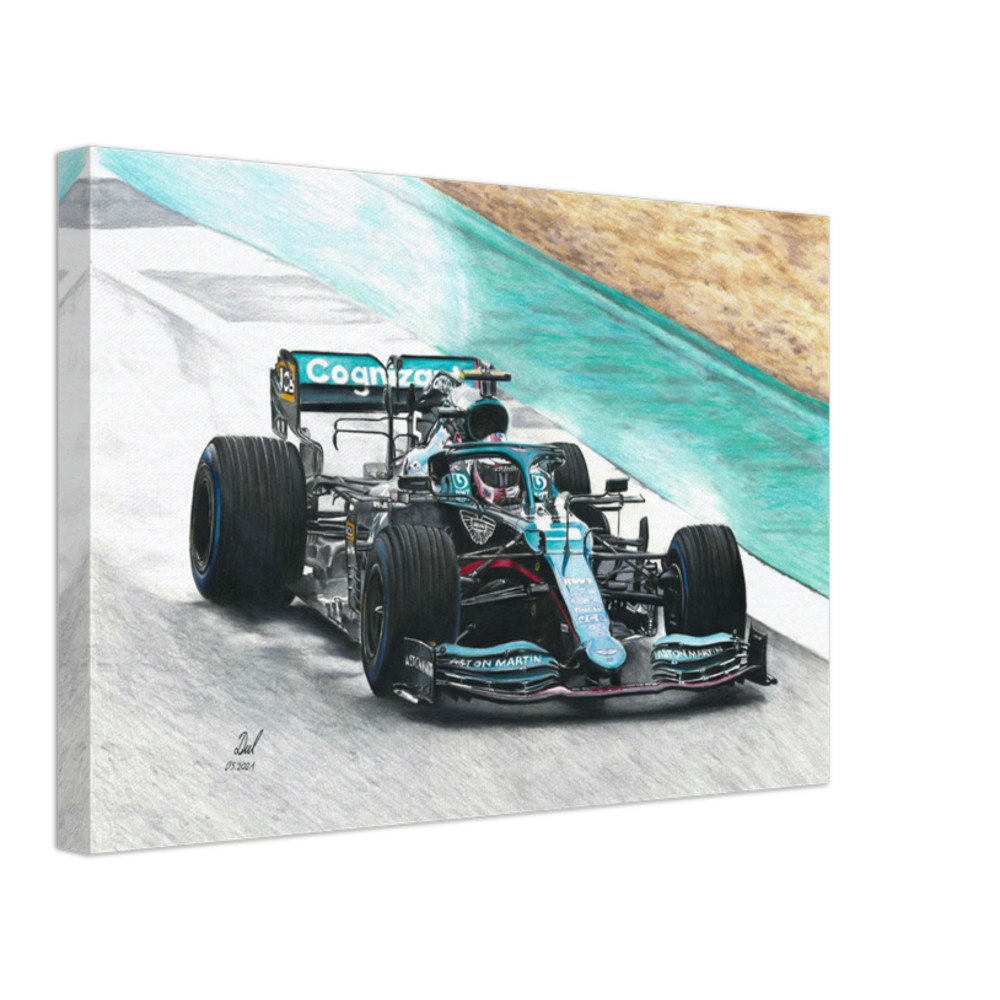 Aston Martin F1 - Sebastian Vettel 2021 - Canvas