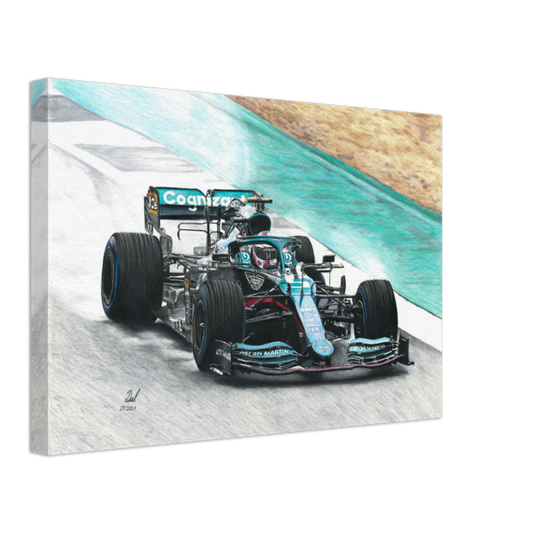 Aston Martin F1 - Sebastian Vettel 2021 - Canvas