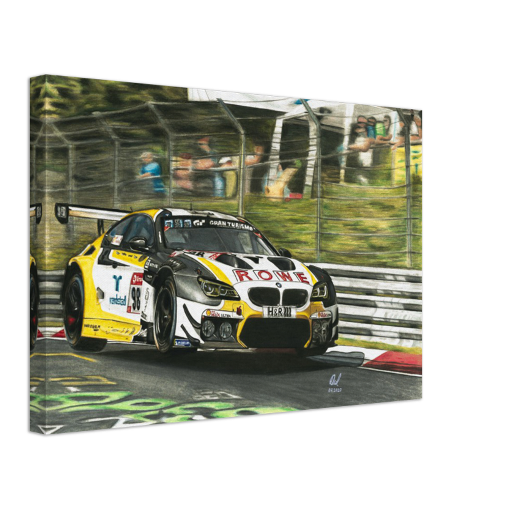 BMW M6 GT3 Rowe Racing - Canvas