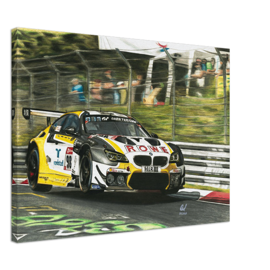 BMW M6 GT3 Rowe Racing - Canvas