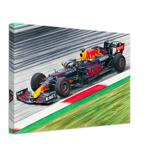 Products Red Bull F1 Racing Car - Max Verstappen 2021 - Canvas