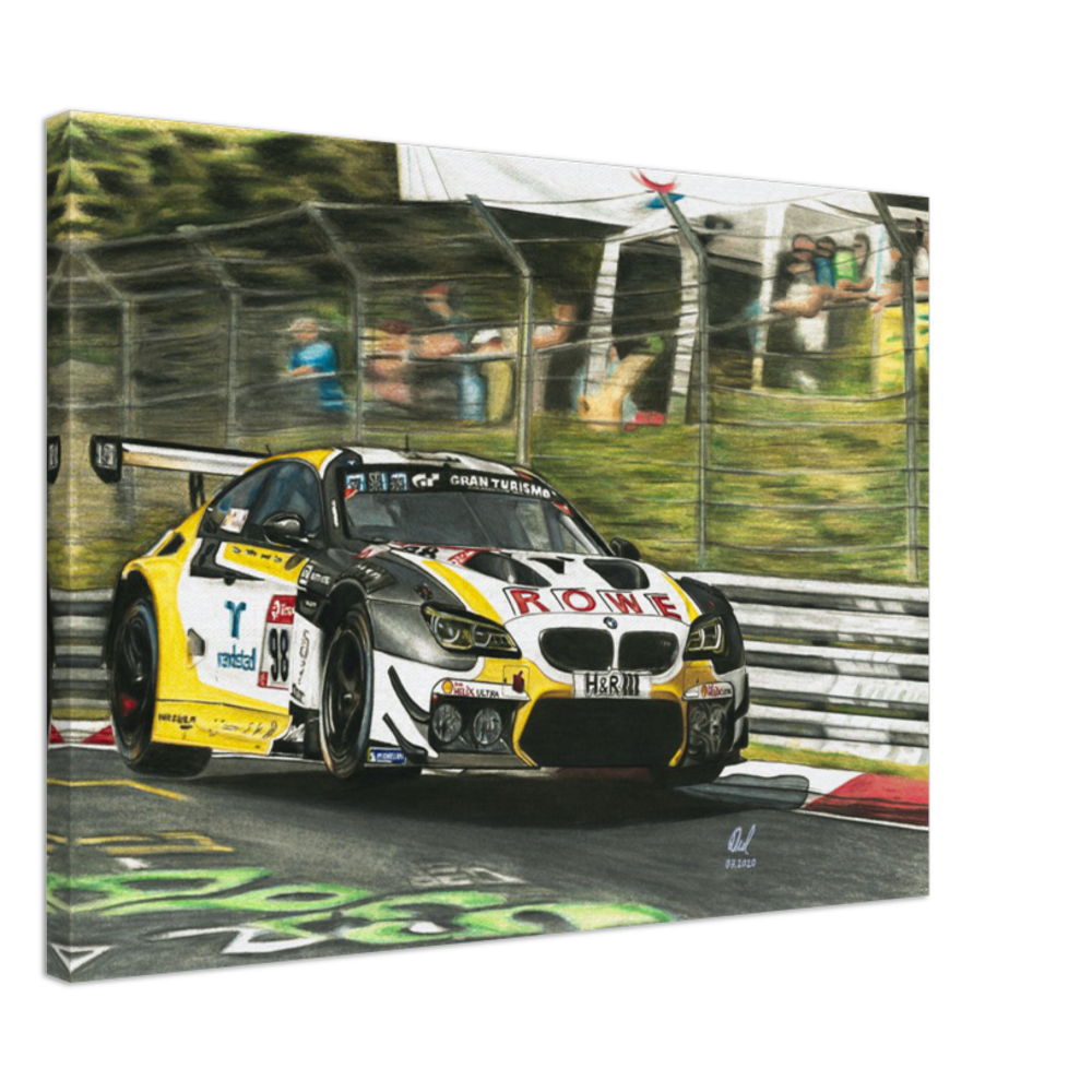 BMW M6 GT3 Rowe Racing - Canvas