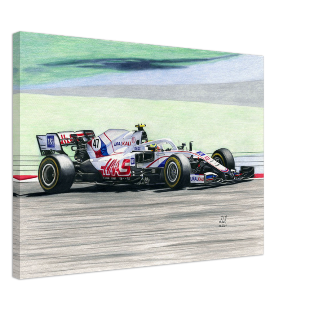 Haas F1 - Mick Schumacher 2021 - Canvas